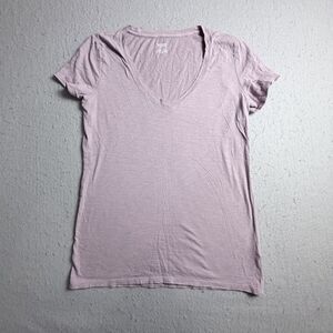 PINK Victorias Secret Women Small T-Shirt Short Sleeve Purple Comfort Summer